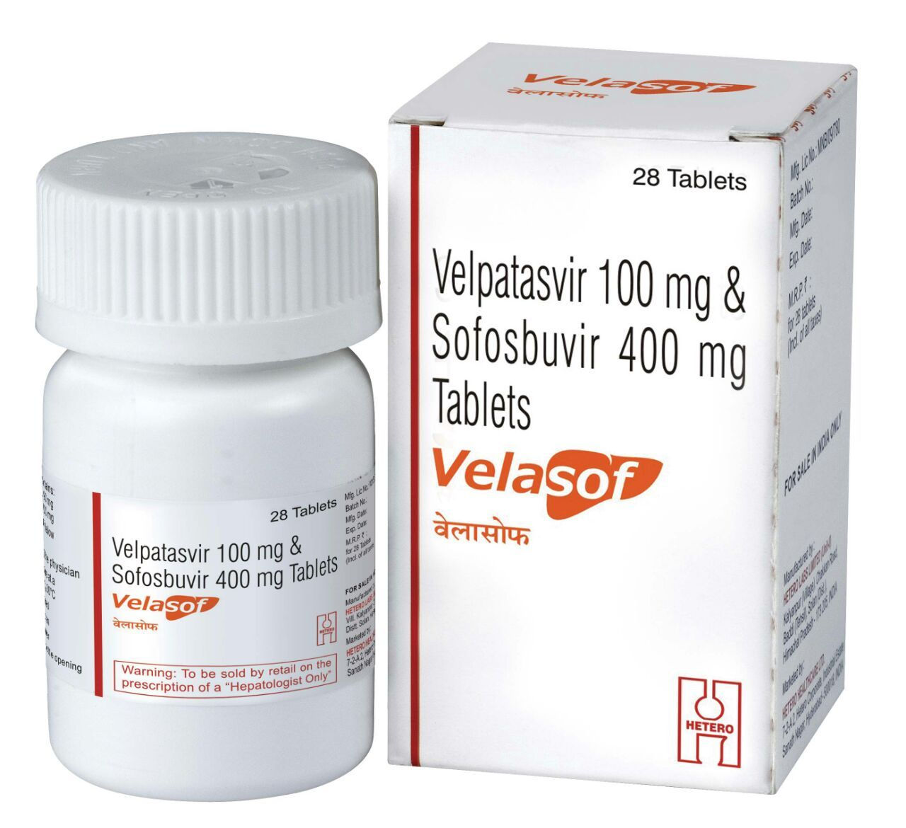 Velasof 400 mg/100 mg (Sofosbuvir/Velpatasvir) contains the active components Sofosbuvir | skymeds