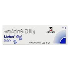 Lioton 500 Gel (10gm) is an anticoagulant that prevents the clotting of blood- Pharmacy⁹