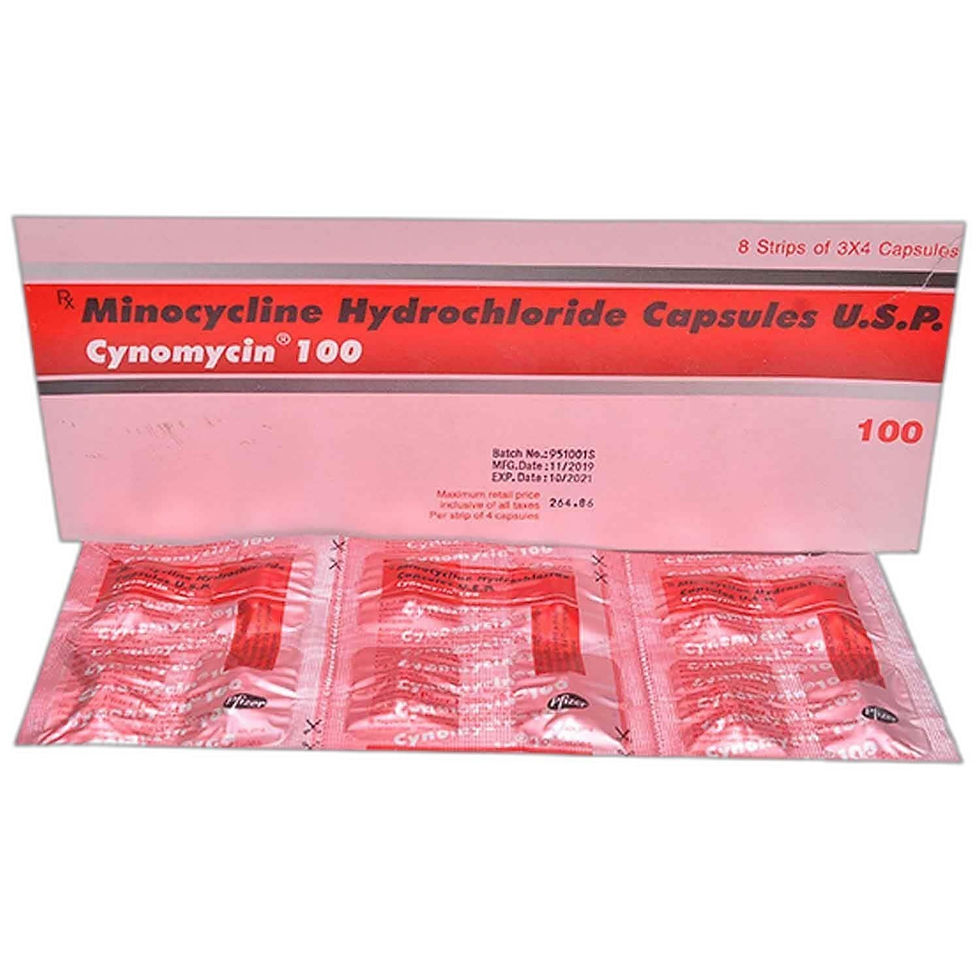Cynomycin Capsule (Minocycline) is an antibiotic medicine used to treat bacterial infections | Ivermectinkart
