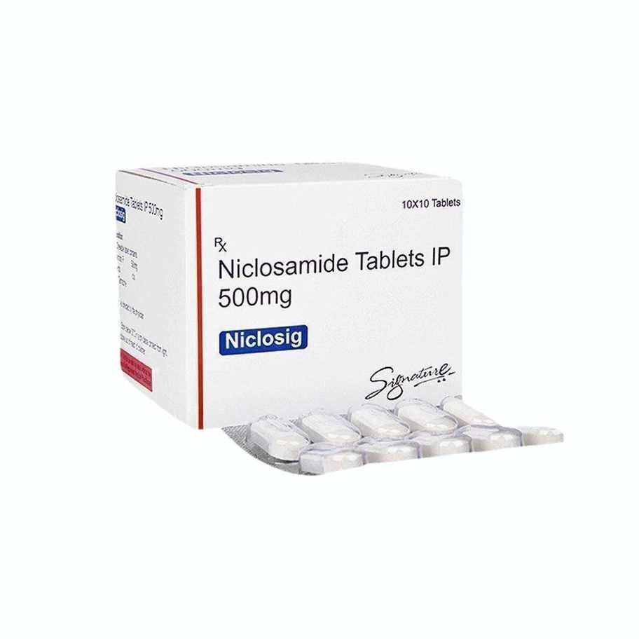 Niclosig 500 mg Tablet is an anti-helminitic medication. It is used in the treatment of worm infections.- Pharmacy⁹