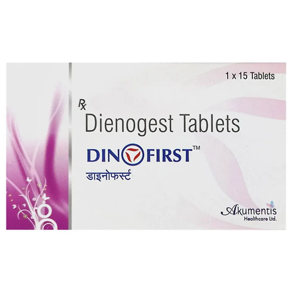 Dinofirst Tablet (Dienogest) is used for the treatment of pelvic pain associated | skymeds