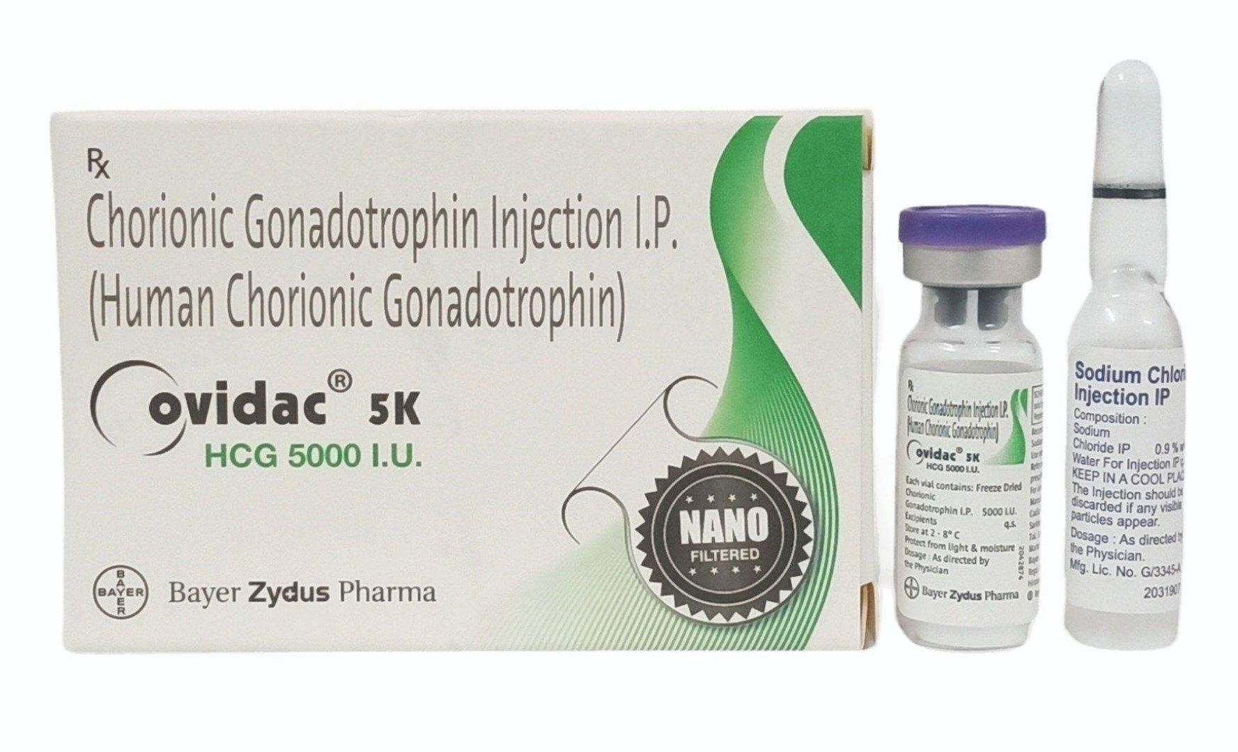 Ovidac 5000iu (HCG (Human Chorionic Gonadotropin)) is used in the treatment of infertility in women | skymeds