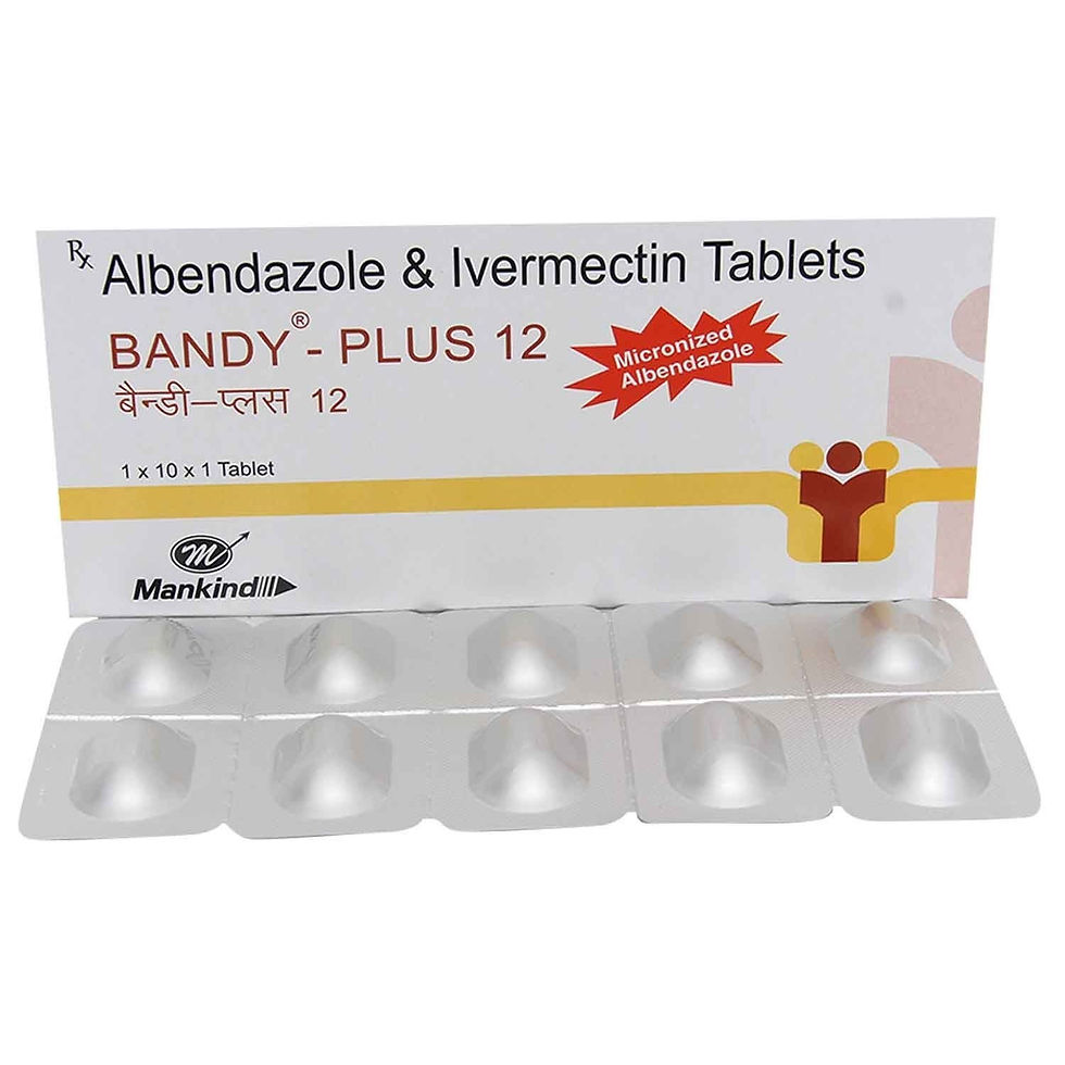Bandy Plus – 12 ( Ivermectin & Albendazole ) is a combination medicine that is used-Ivermectinkart