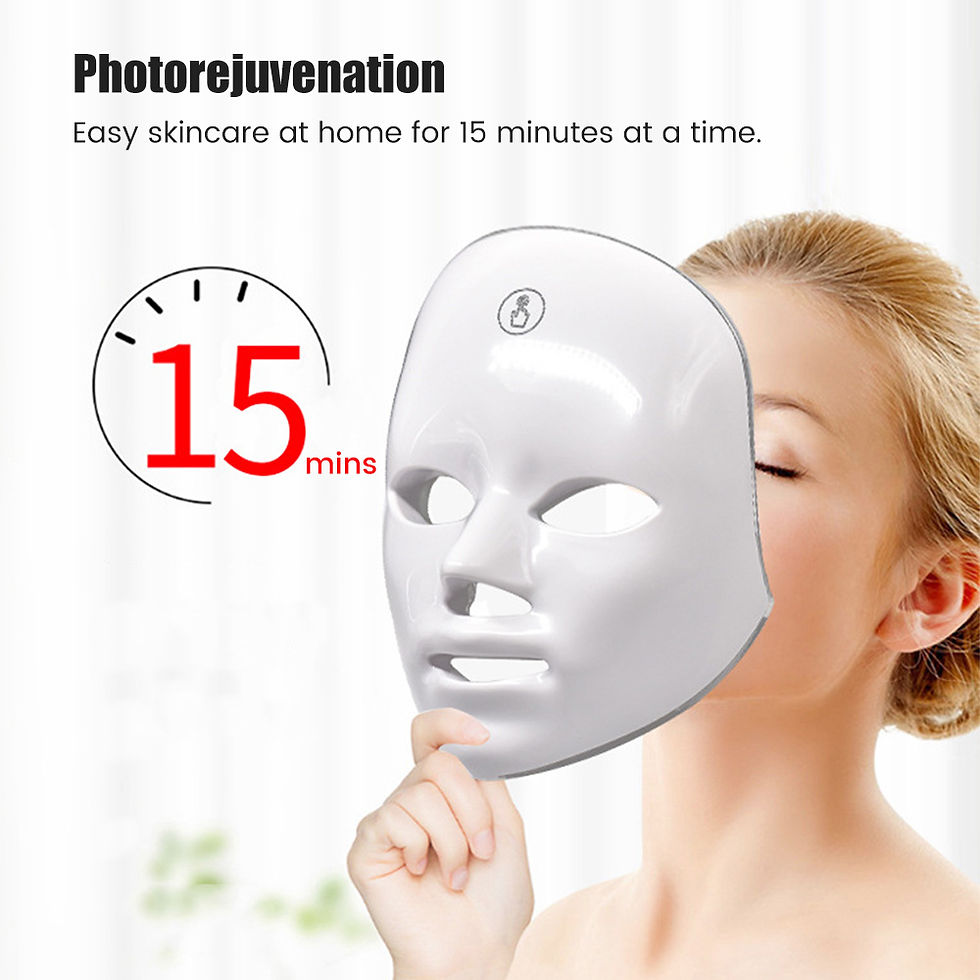 Thumbnail: 7-Color LED Light Therapy Face Mask, Rechargeable