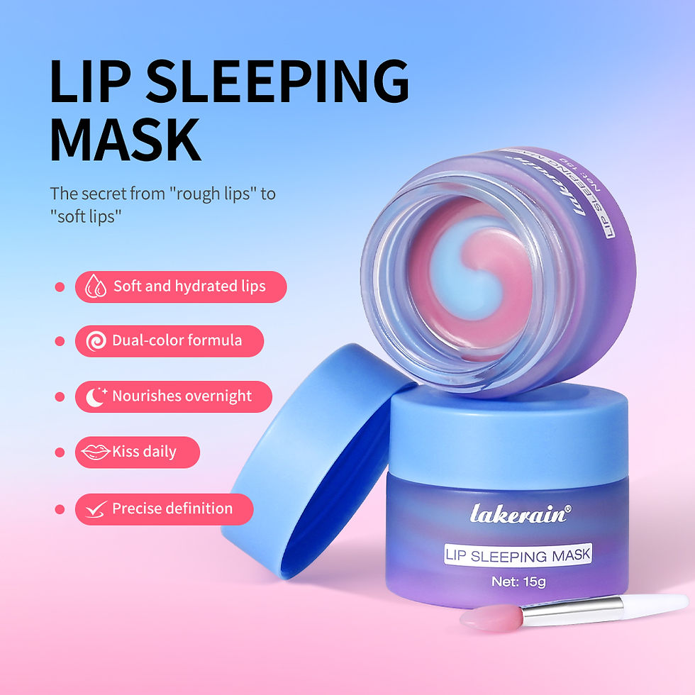 Thumbnail: Blueberry Lip Sleeping Mask Overnight Dual Color Hydration For Dry Cracked Skin