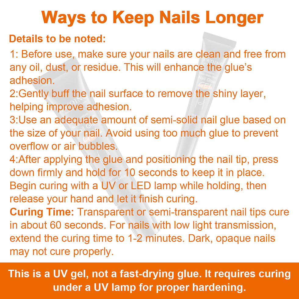 Thumbnail: Solid Nail Glue Nail Tips Gel for Press On Nails,Acrylic Nail Gel for Manicure E