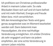 Testimonial Kinesiologie