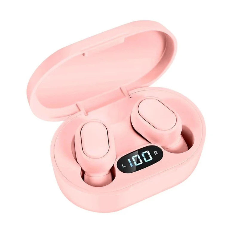Thumbnail: E7S Wireless Bluetooth Headset with Mic LED Display Earbuds for TWS Earphone Blu