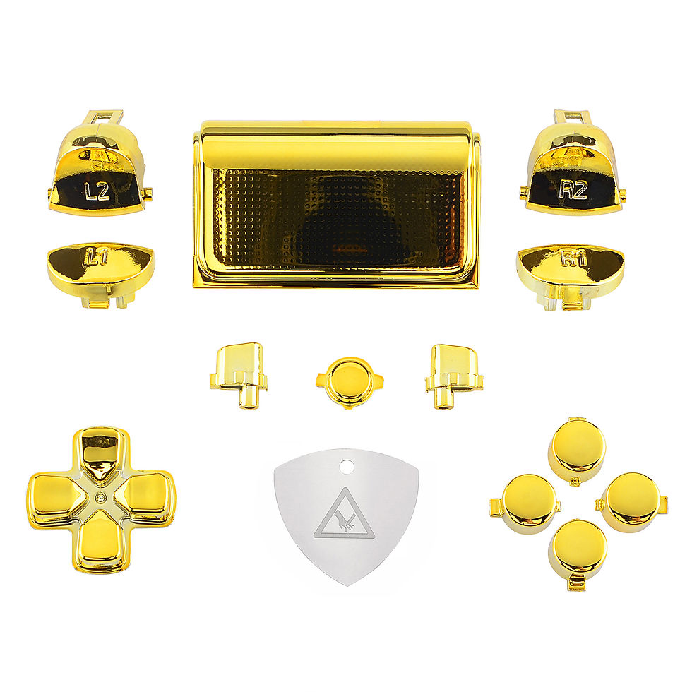 Thumbnail: eXtremeRate Customized Full Set Buttons L1R1 L2R2 Dpad Home Share Options w/ Too