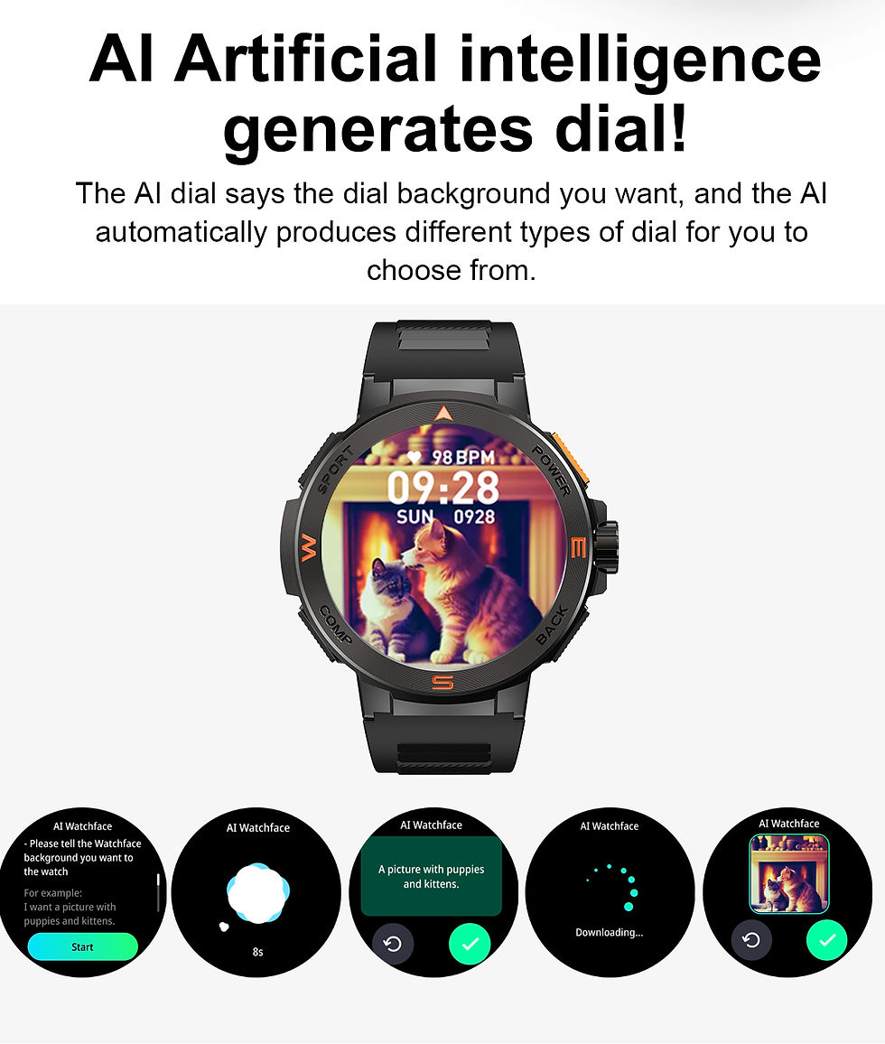 Thumbnail: 2026 DA GPT Smart Watch Bluetooth Call 1.43-inch AMOLED Display Heart Rate Blood
