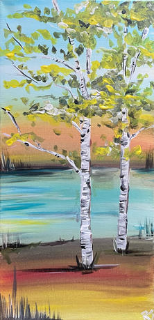 birch trees 10x20
