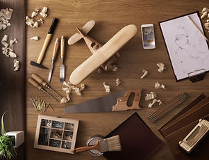 Tools on a desk