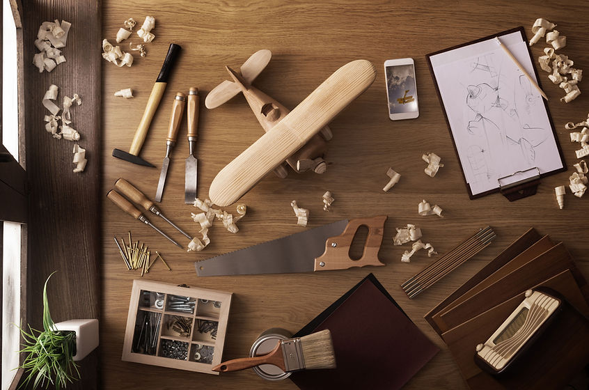 Tools on a desk