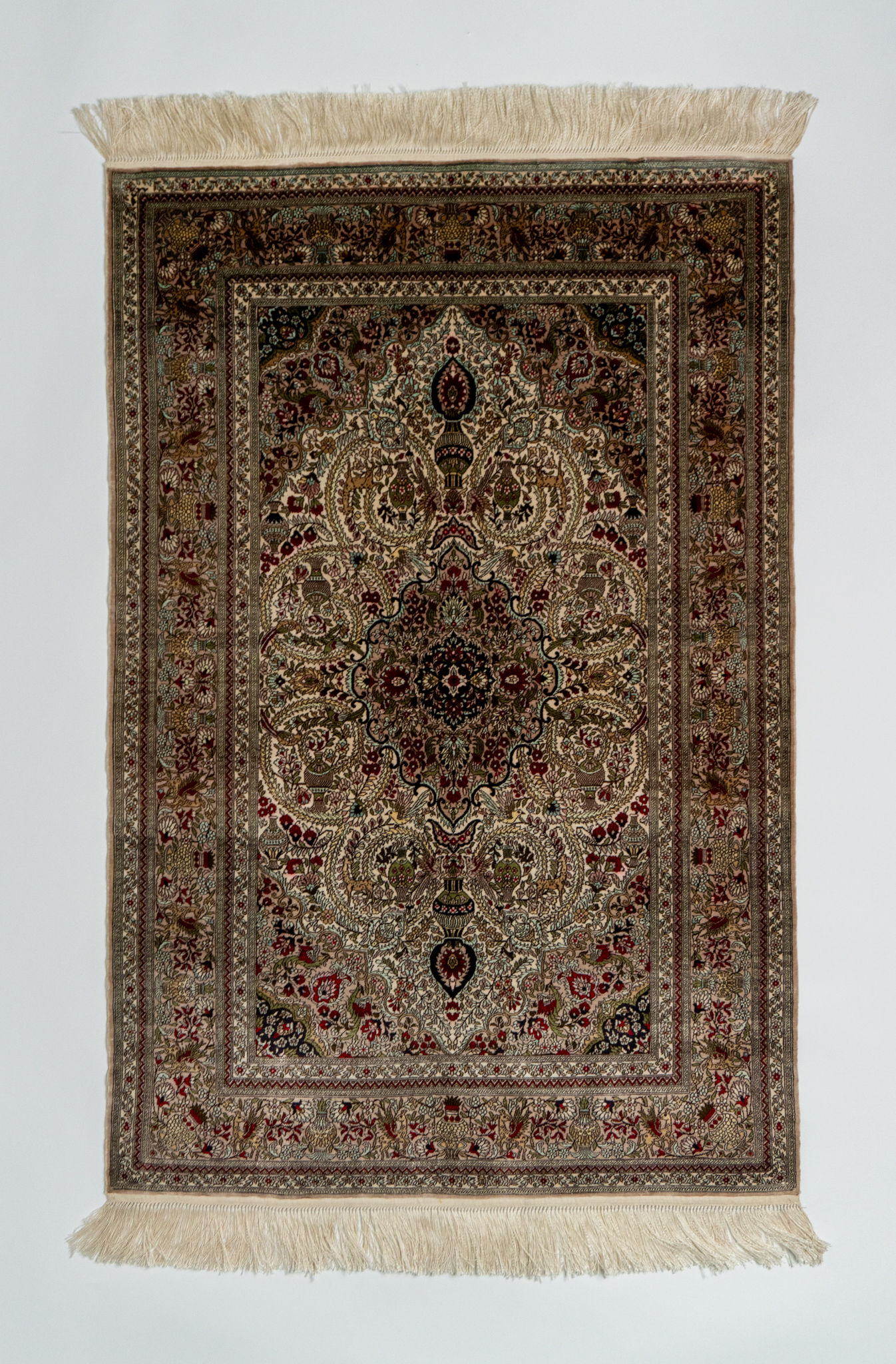 Chinese 60cm x 90cm Silk Carpet