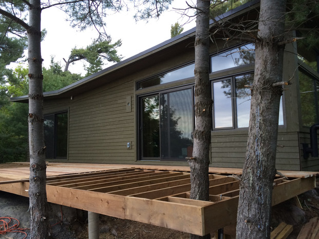 Building around obstacles