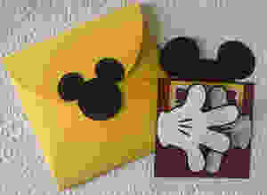 Mickey Mouse handcrafted birthday invitation