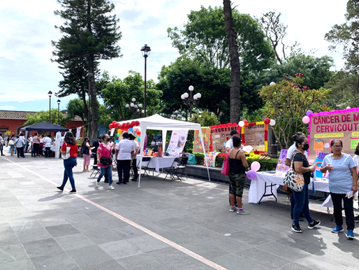 Se realizó la Feria de la Salud en el Parque Hidalgo