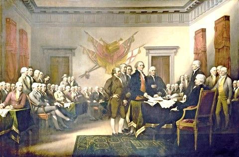 4 de julio de 1776.- Declaración de Independencia de los Estados Unidos