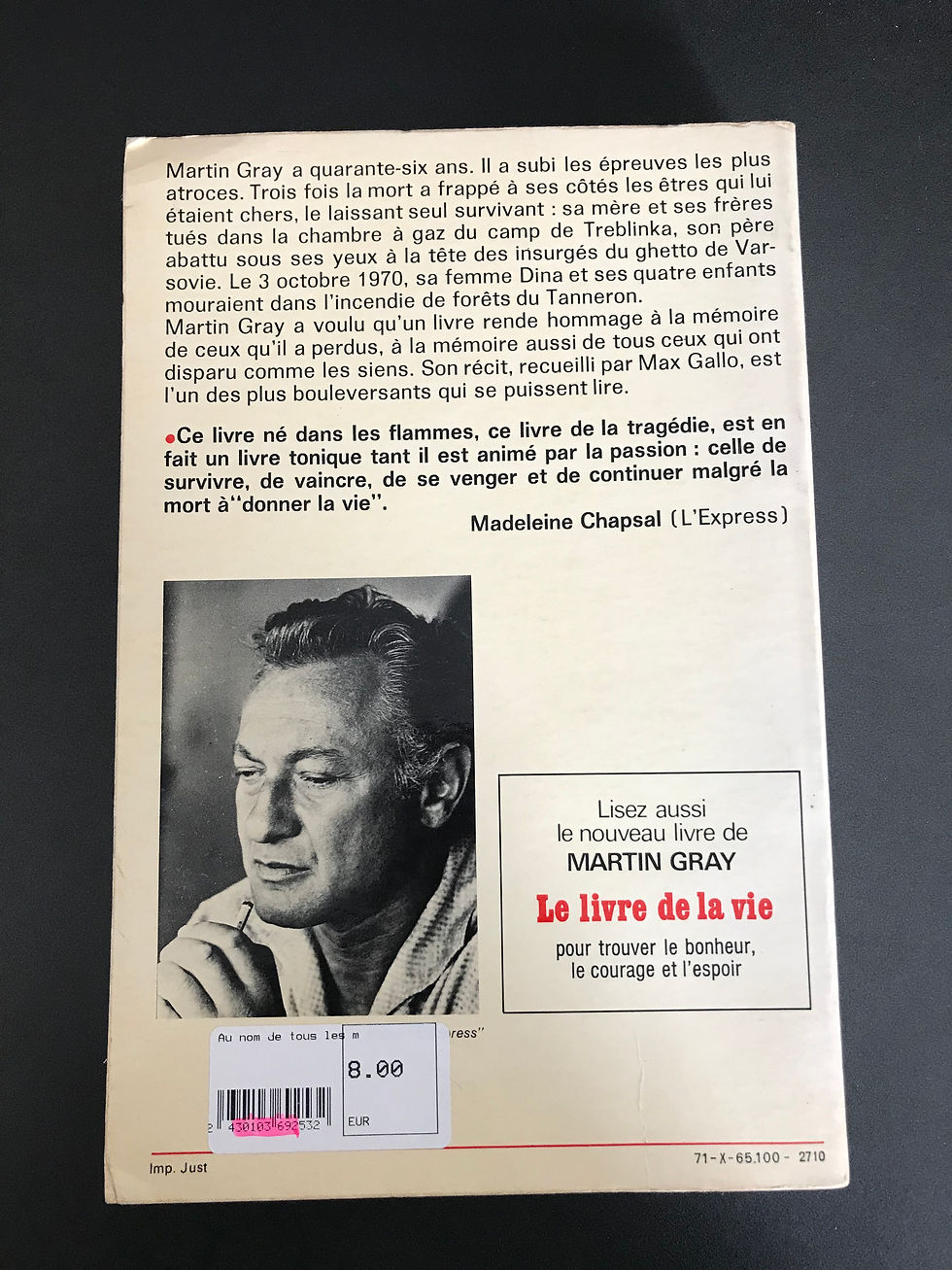 Miniature : AU NOM DE TOUS LES MIENS -Martin Gray