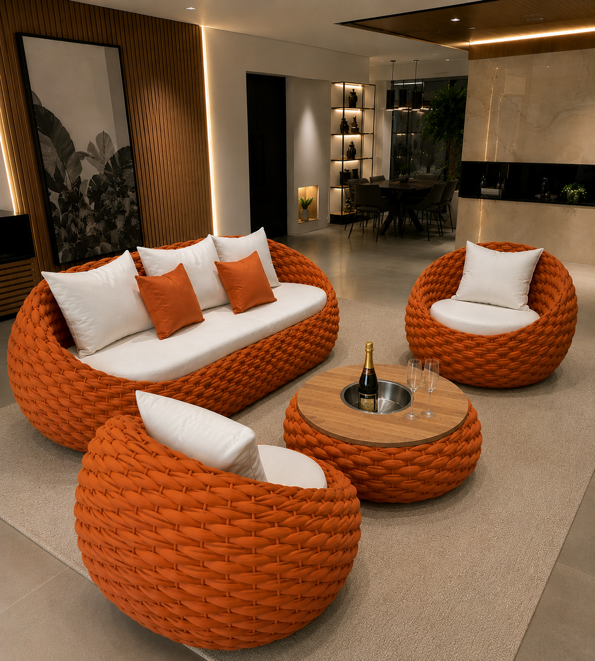 Conjunto Búzios Tricô
