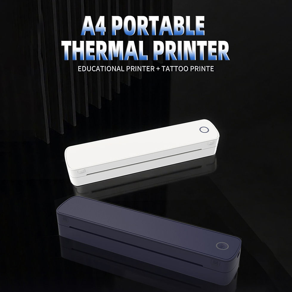 Miniatura: A4 Portable Thermal Printer Mini Desktop Printer A4 Paper Inkless Photo PDF Docu