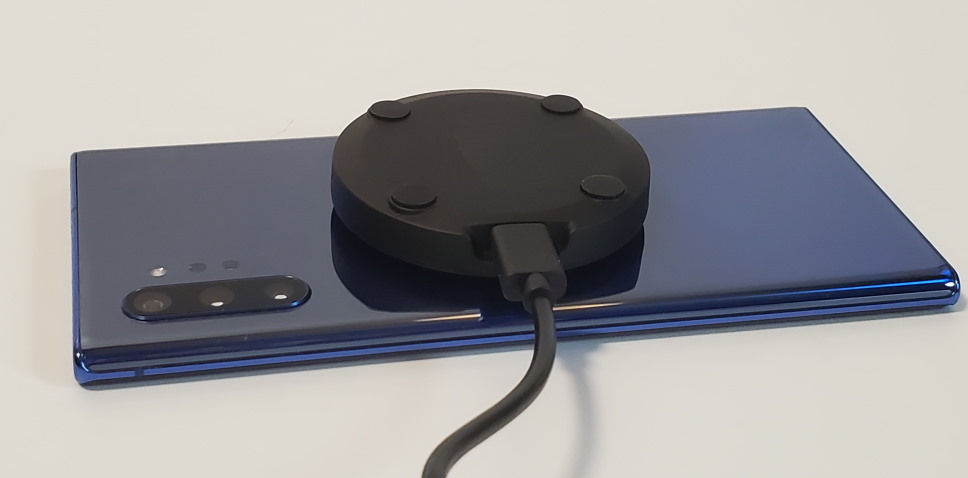 Thumbnail: Wireless Charging Puck w/ FLEXCLIP Tab Attached