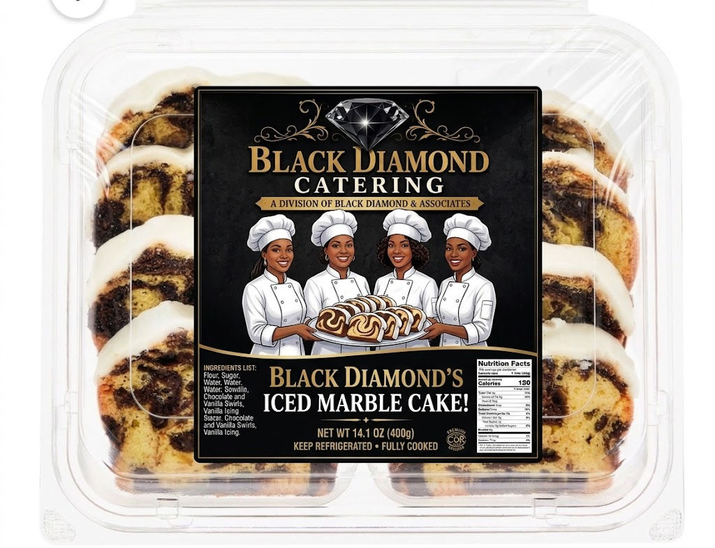 Black Diamond's Iced Marble Cake!