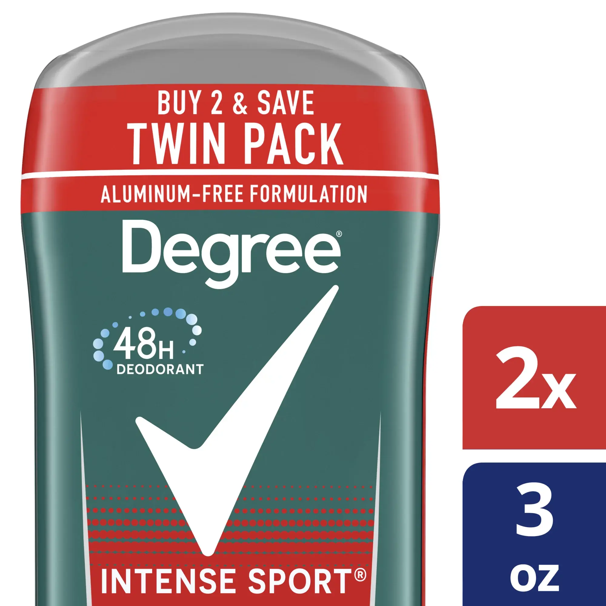 Degree- Intense Sport - Powder 2 pk