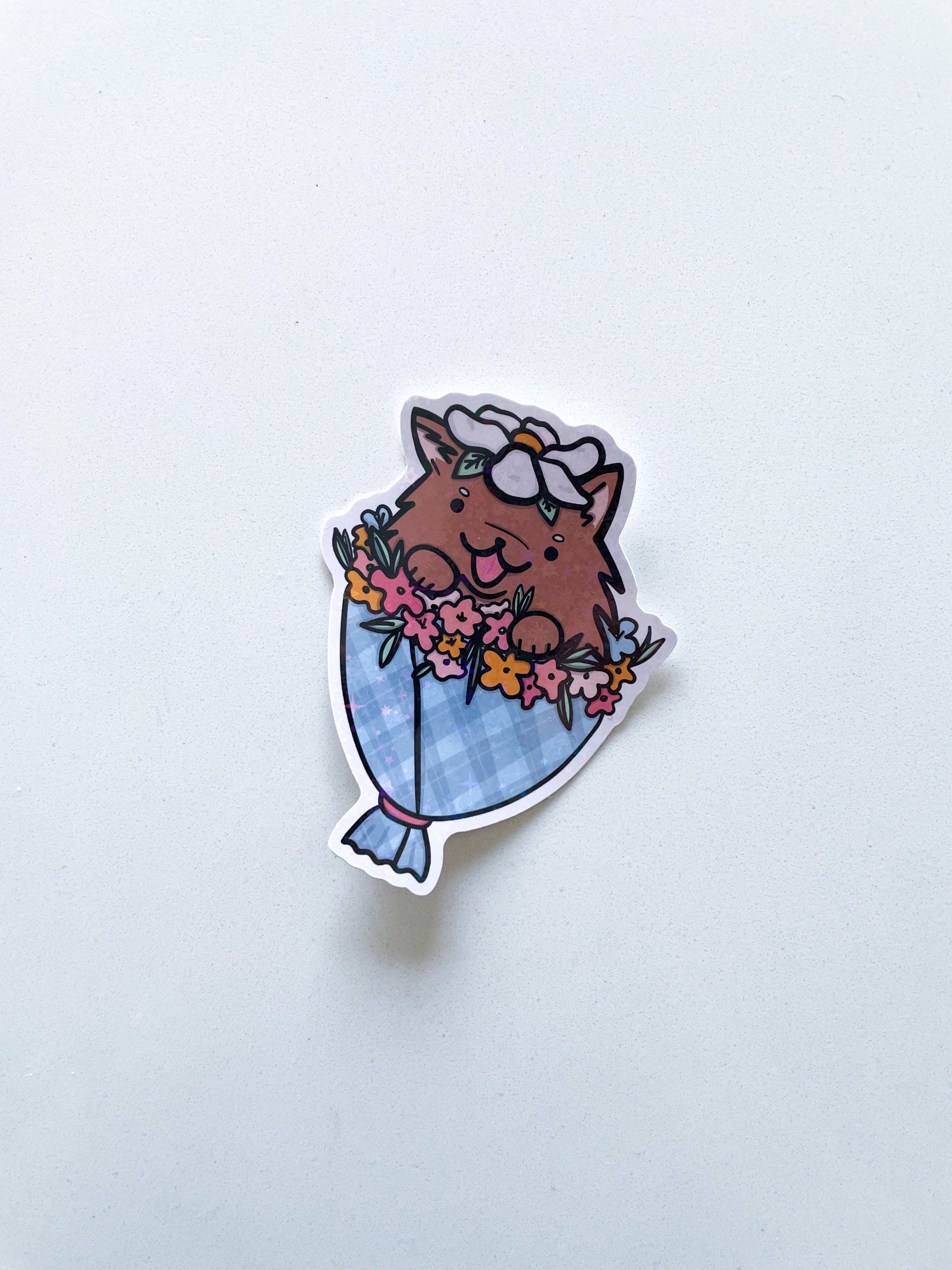 Sweet Bouquet of Dog sticker