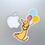 Thumbnail: Dachshund Balloon sticker