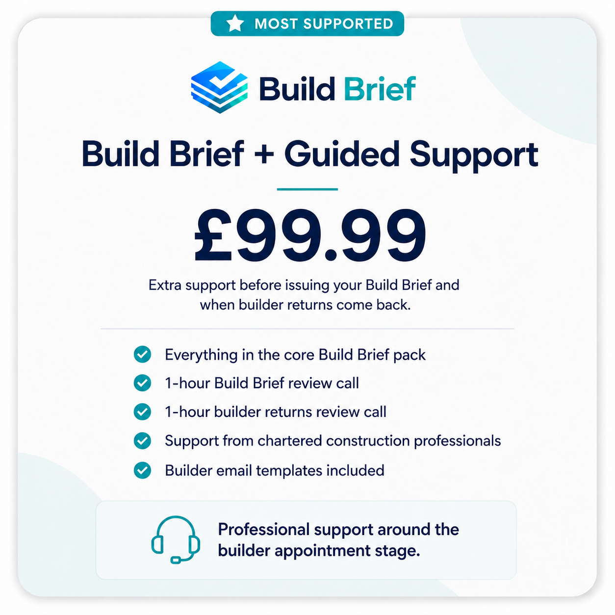 Build Brief + Guided Support