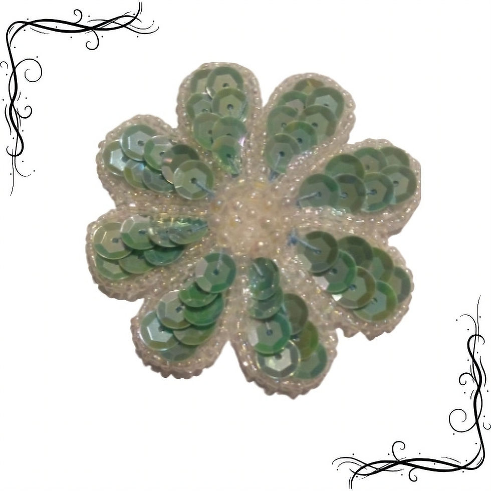 Miniatura: 1 sequin en forme de fleur