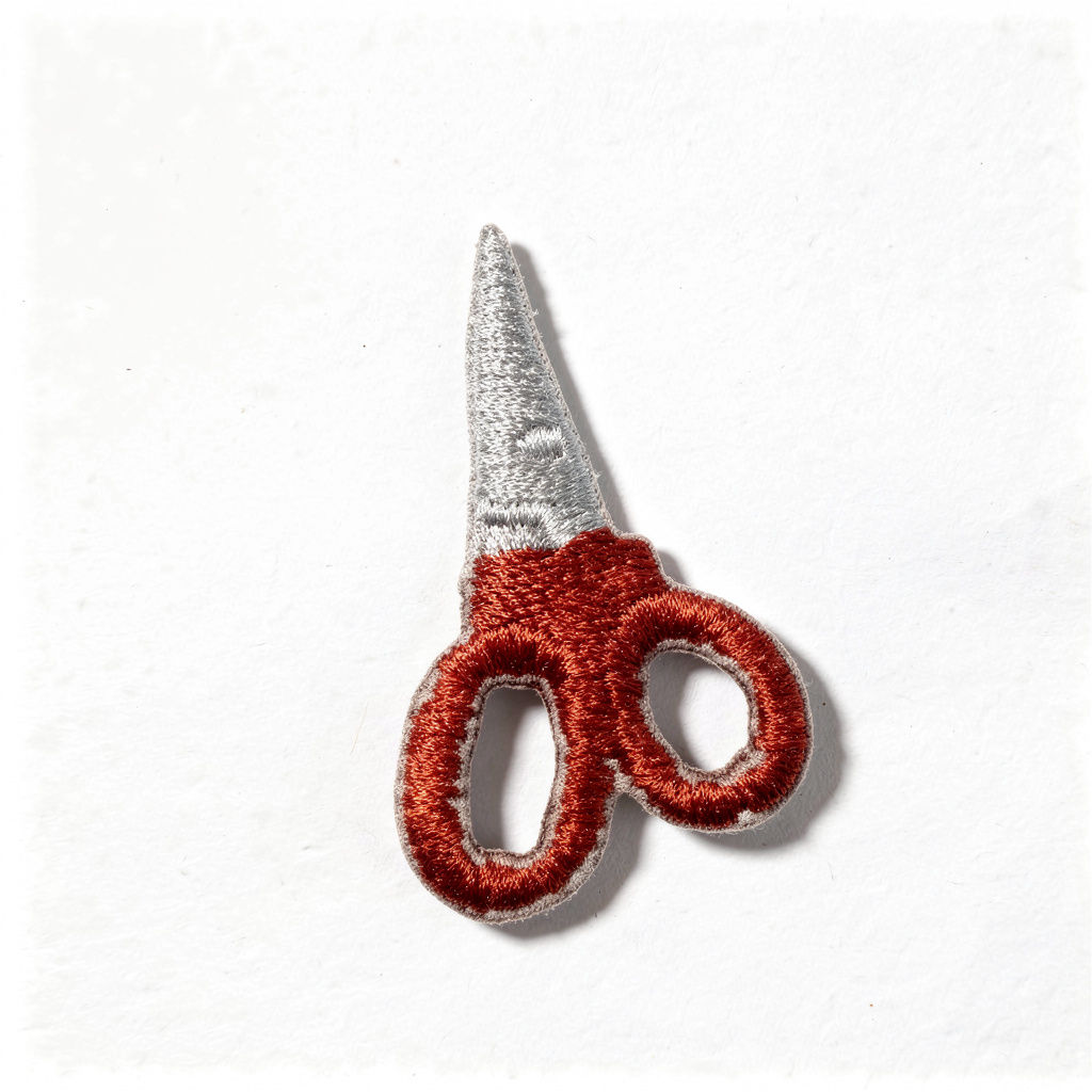 1 applique à coller motif ciseau