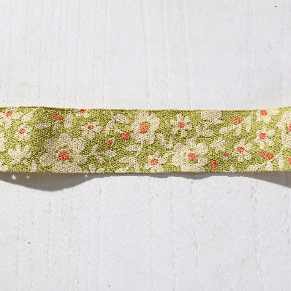 Ruban motif fleurs