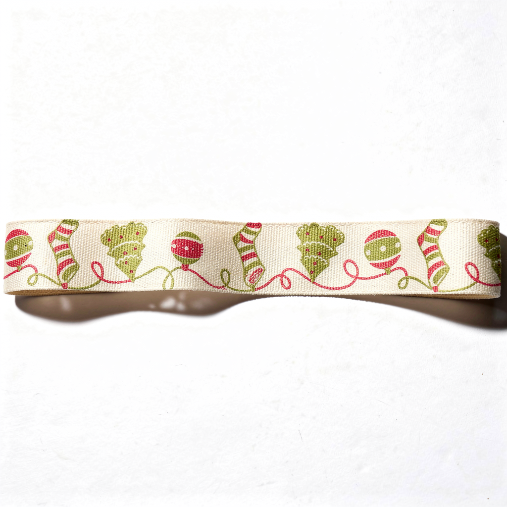 ruban motif noël