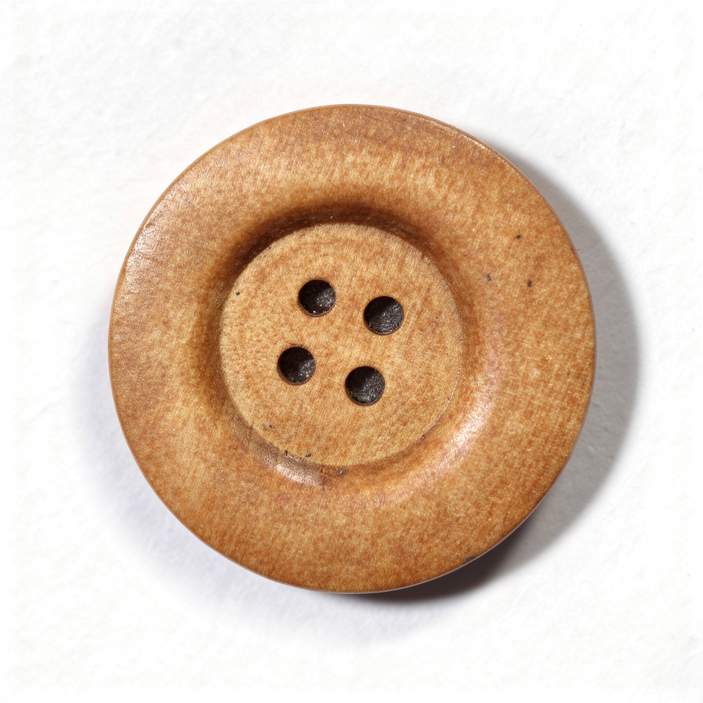 1 grand bouton bois de 6 cm