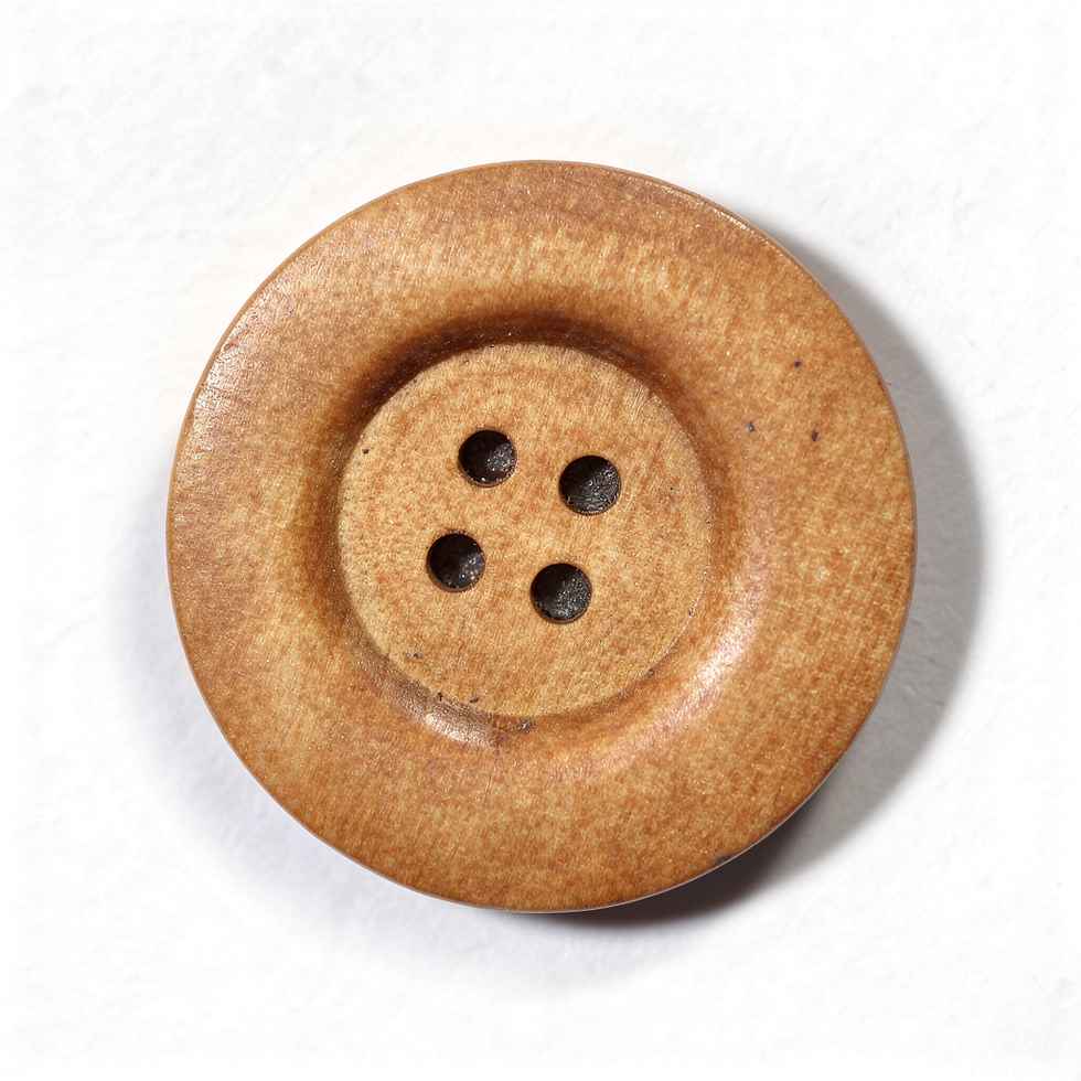 1 grand bouton bois de 6 cm
