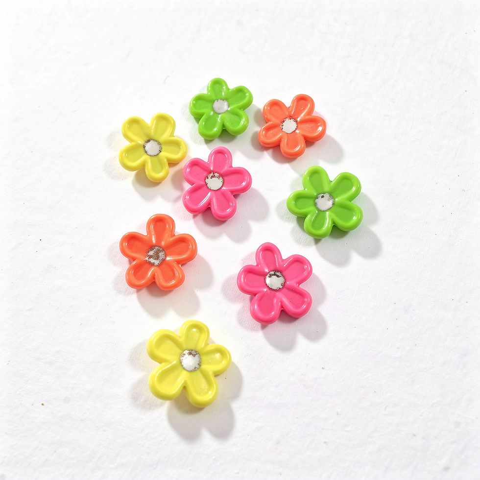 Boutons en forme de fleurs