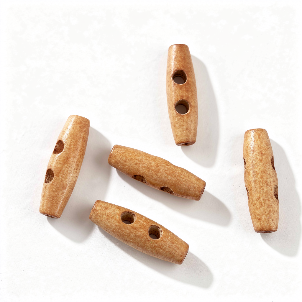 5 boutons beige pour veste