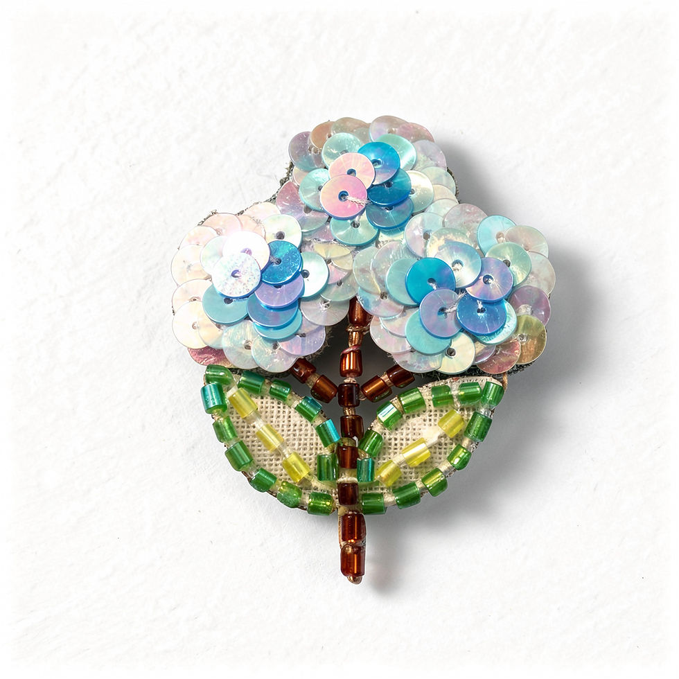 1 applique à coller motif fleur