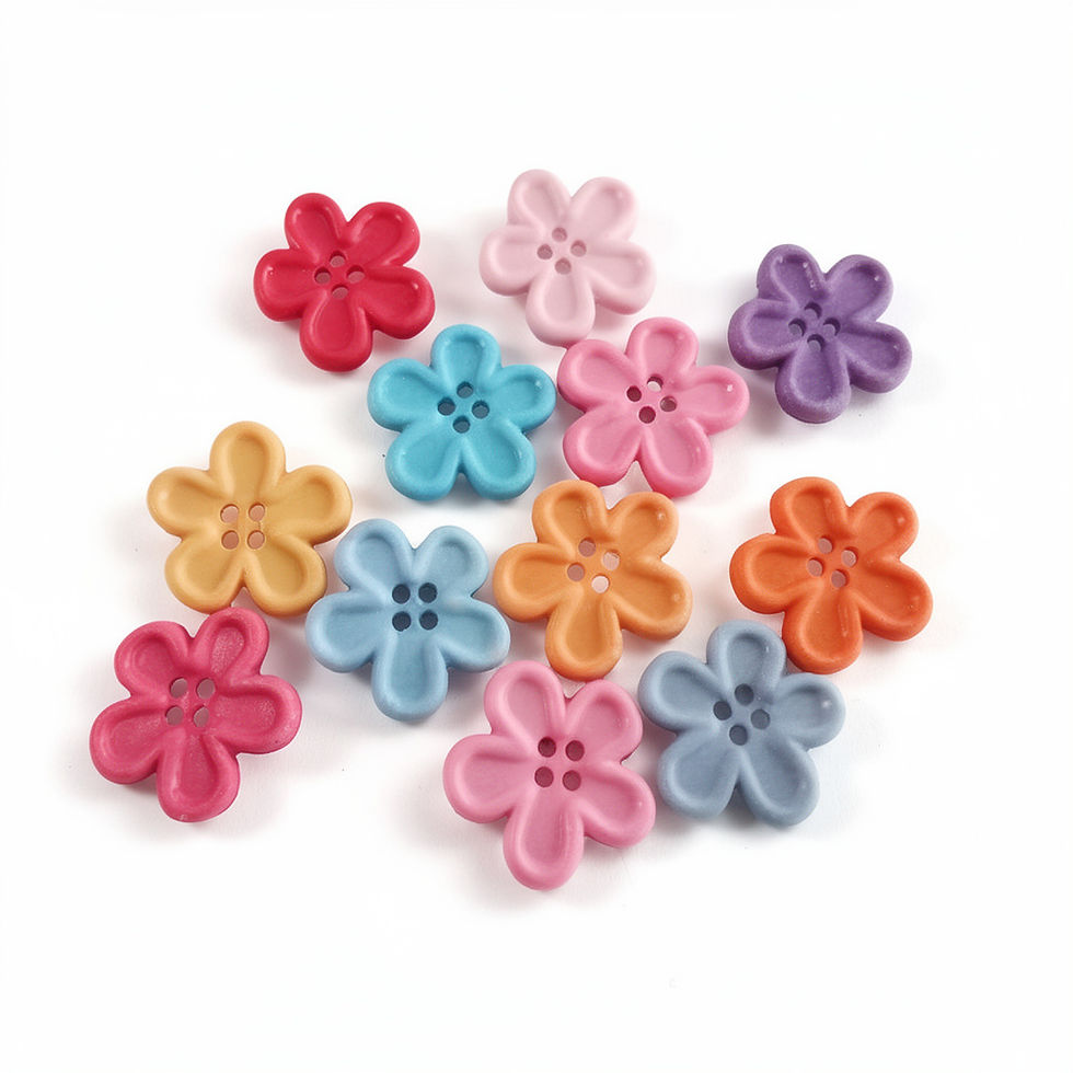 Boutons en forme de fleurs