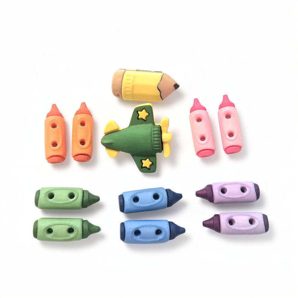 Boutons en formes de crayons