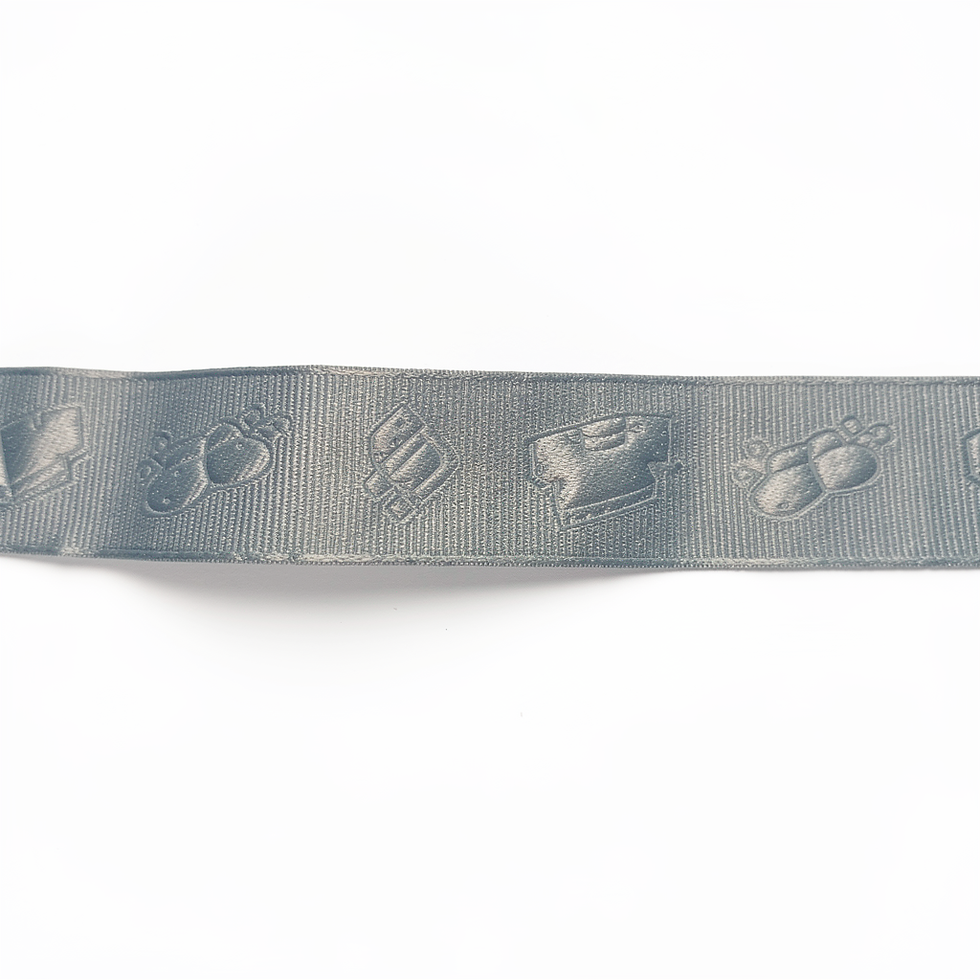 ruban bleu motif bébé