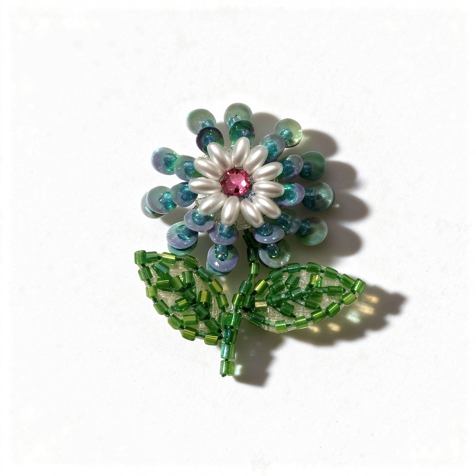 1 applique à coller motif fleur