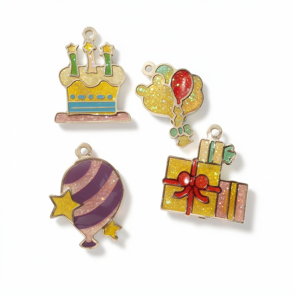 Miniature : 4 motifs à coller en forme de cadeaux