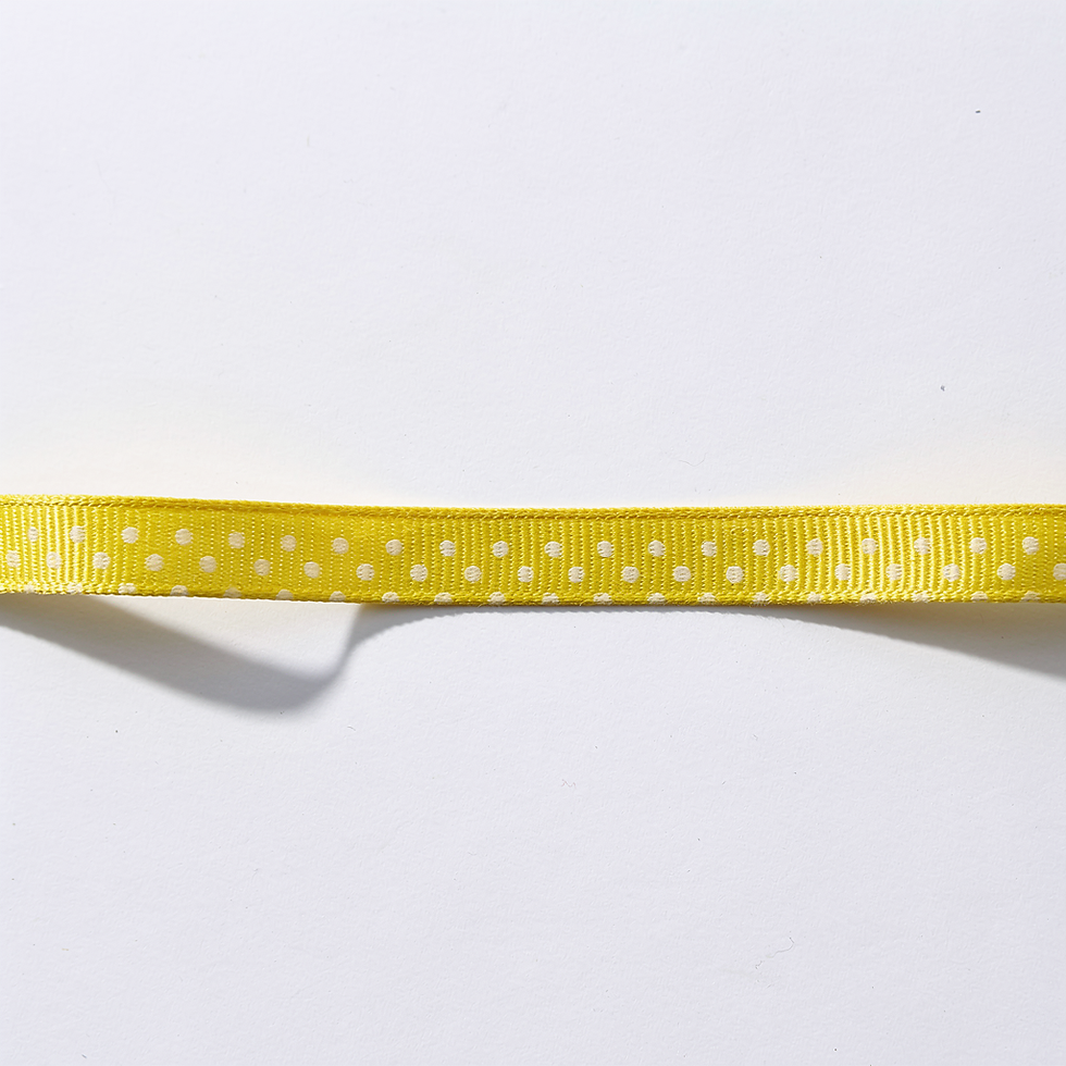 ruban jaune et blanc
