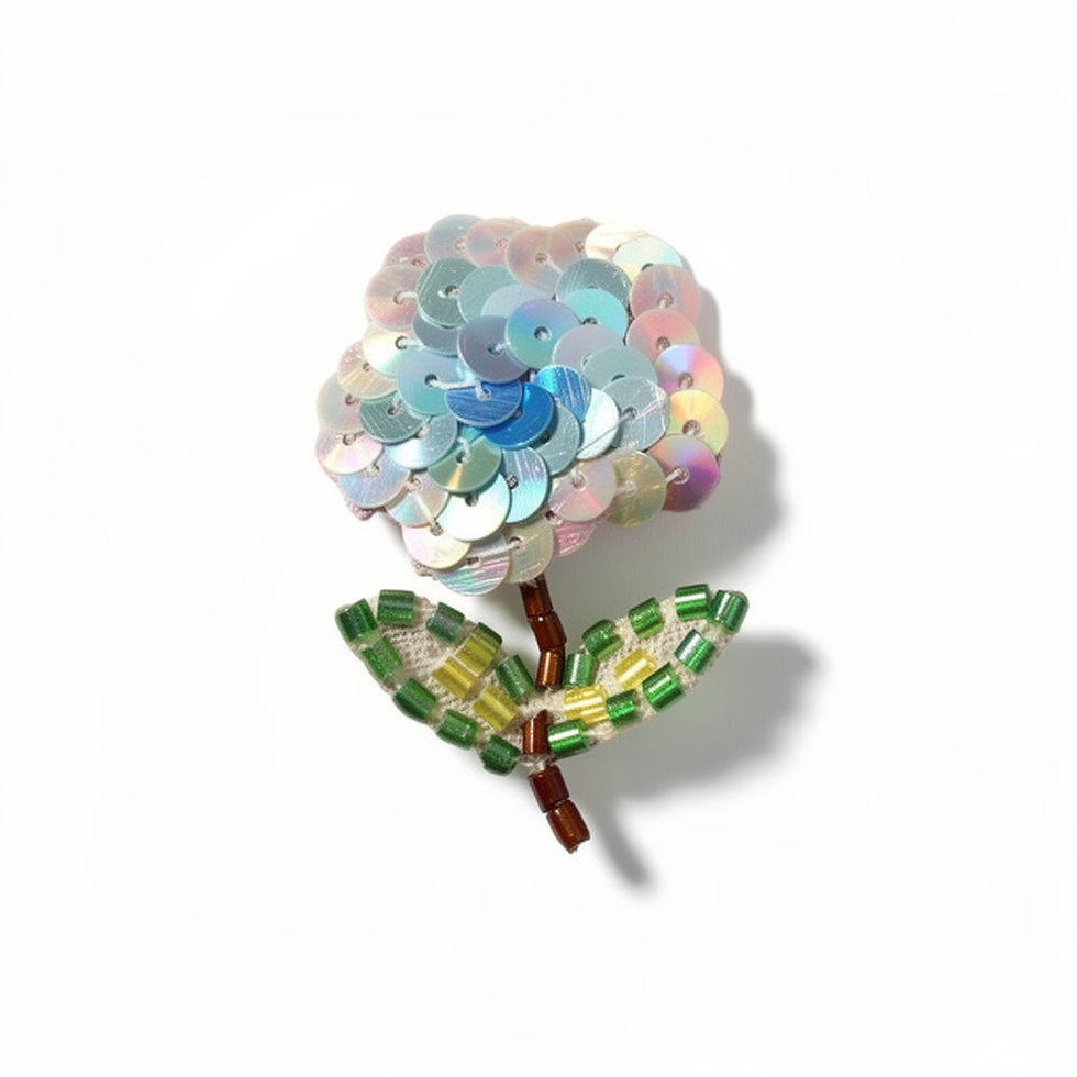 1 applique à coller motif fleur