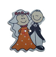 bouton d'un couple amoureux