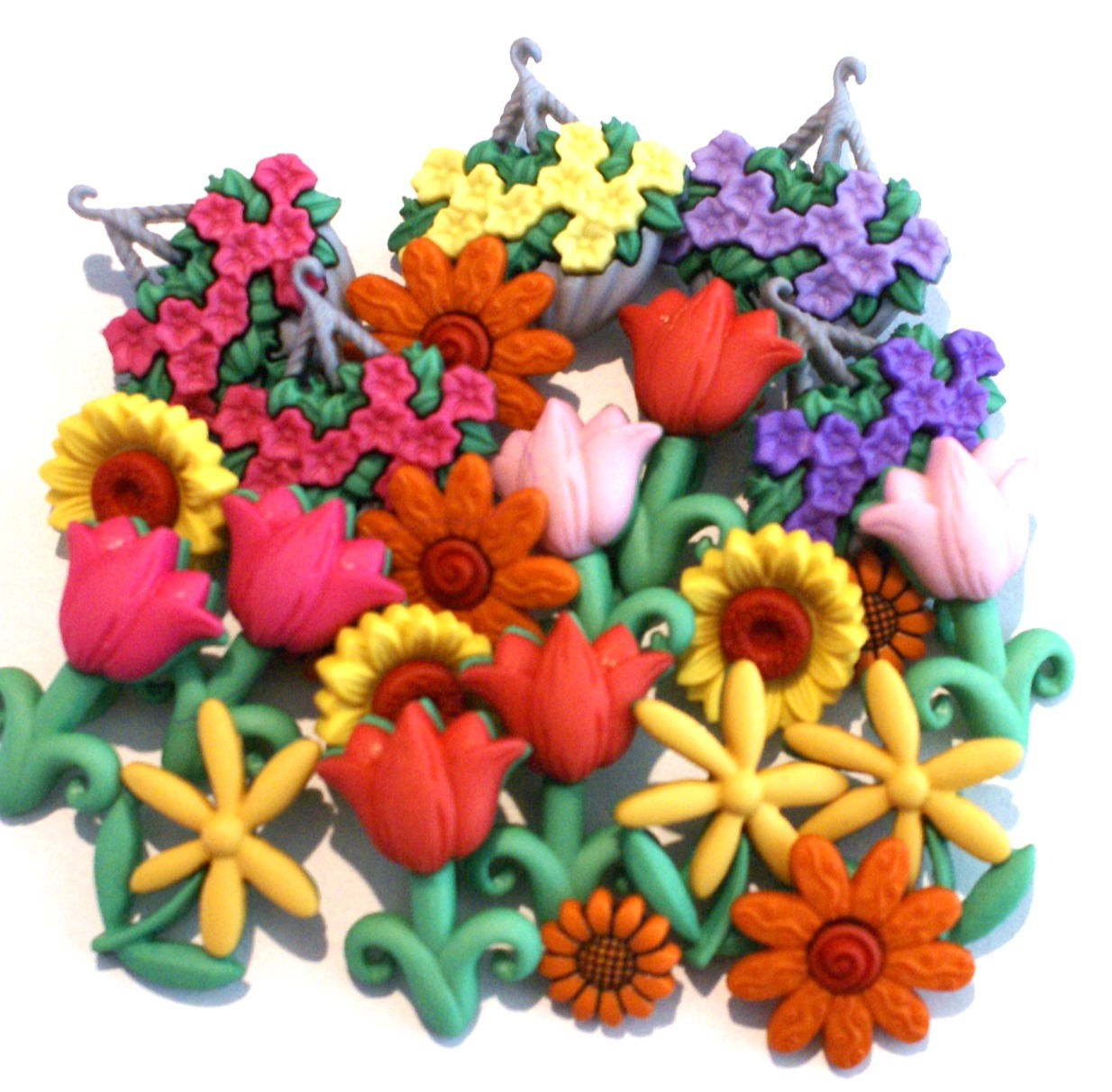mix de  25 boutons