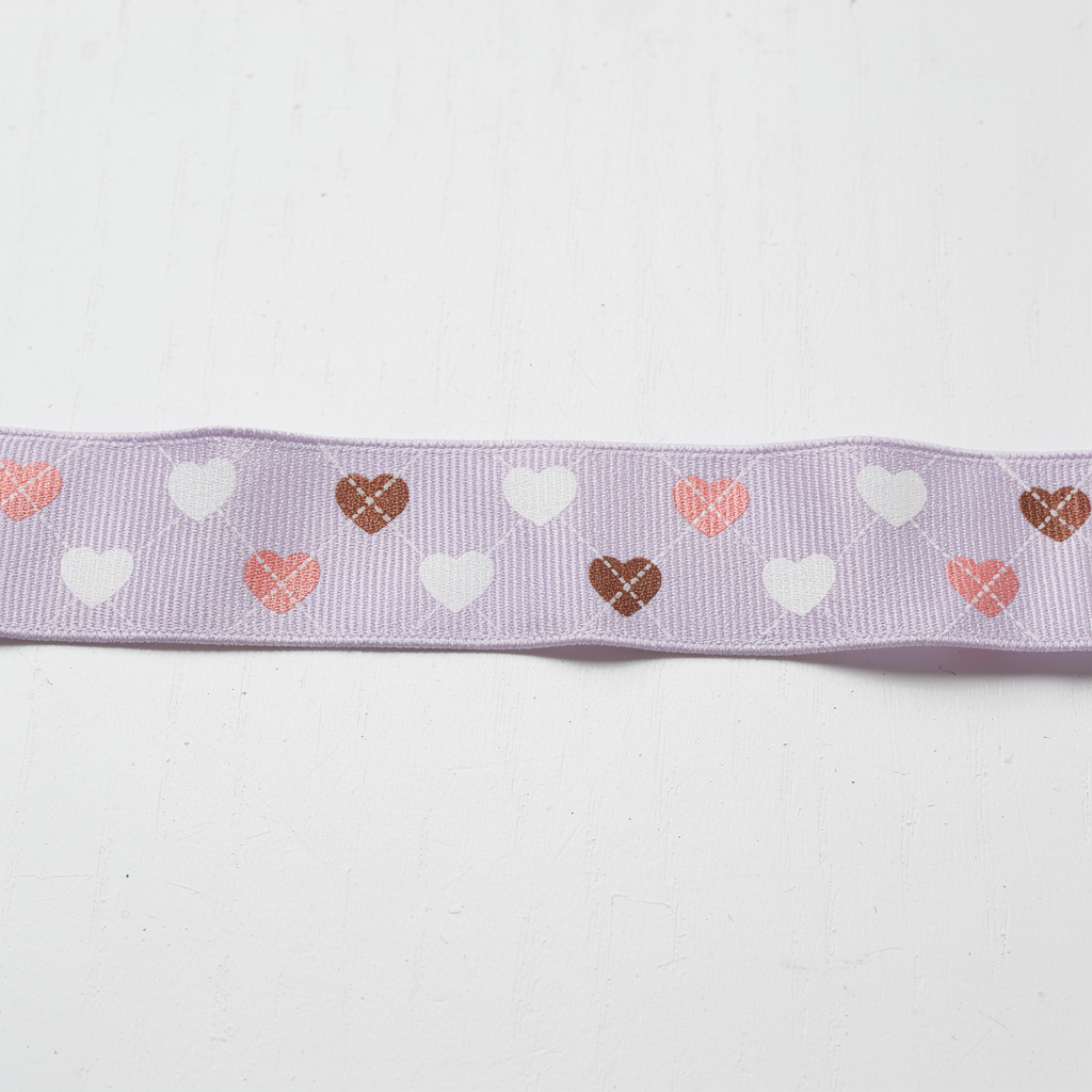RUBAN MOTIF COEUR